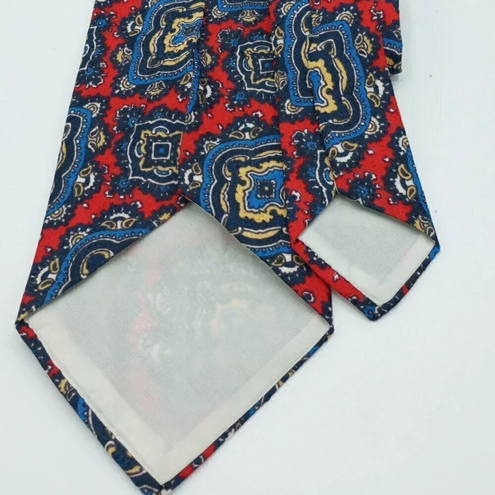 Grenada Multi Colored Abstract Patterned Men's Tie - 55